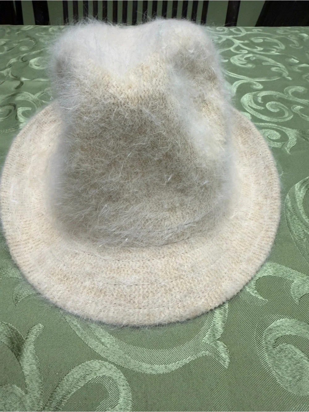 Reaction Kenneth Cole Cream Fuzzy Bucket Hat